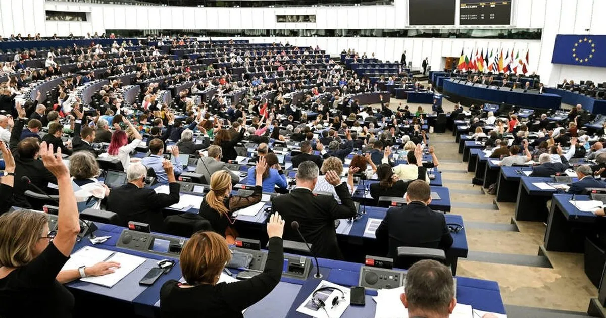 Salla e Parlamentit Europian gjatë një seance plenare