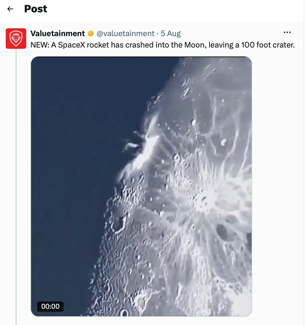 Screenshot nga postimi viral në Twitter
