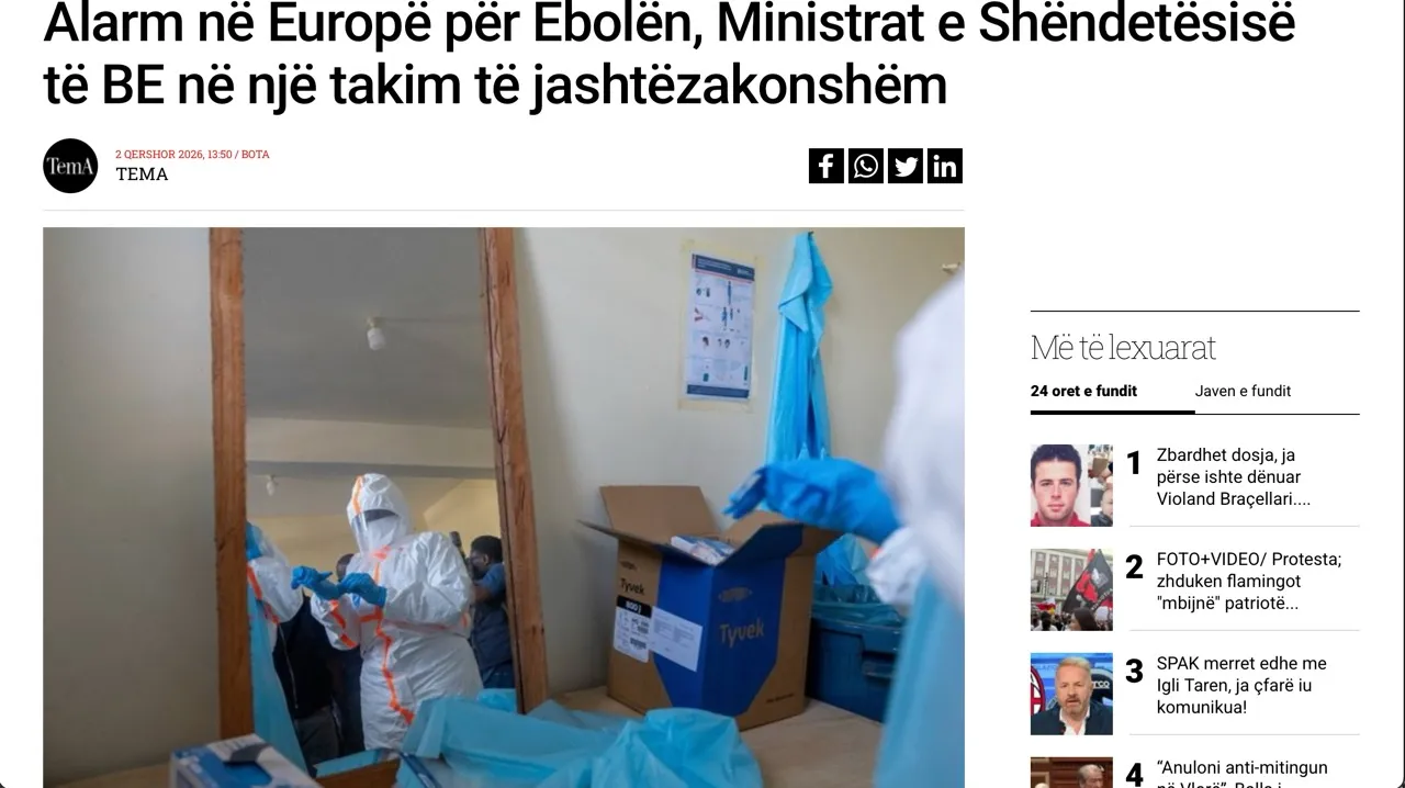 Pamje nga lajmi origjinal